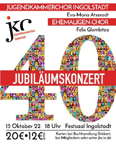 Jubiläumskonzert: 40 Jahre Jugendkammerchor Ingolstadt